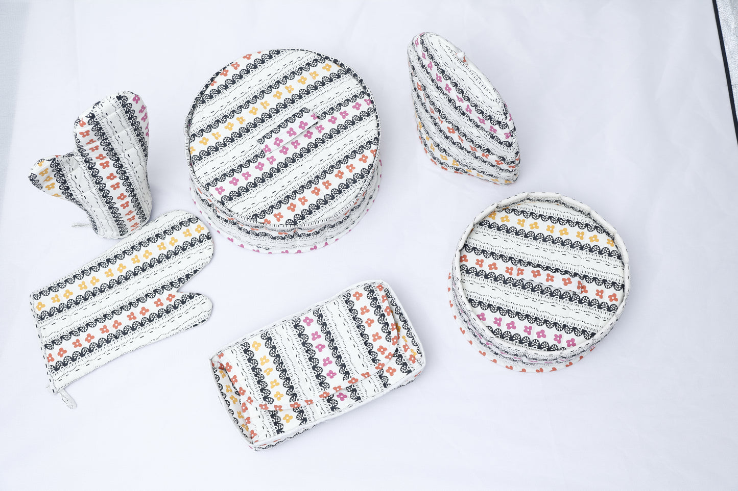 White Kitchen Set - Printed Kitchen Set - Hunarcrafting Kitchen Set