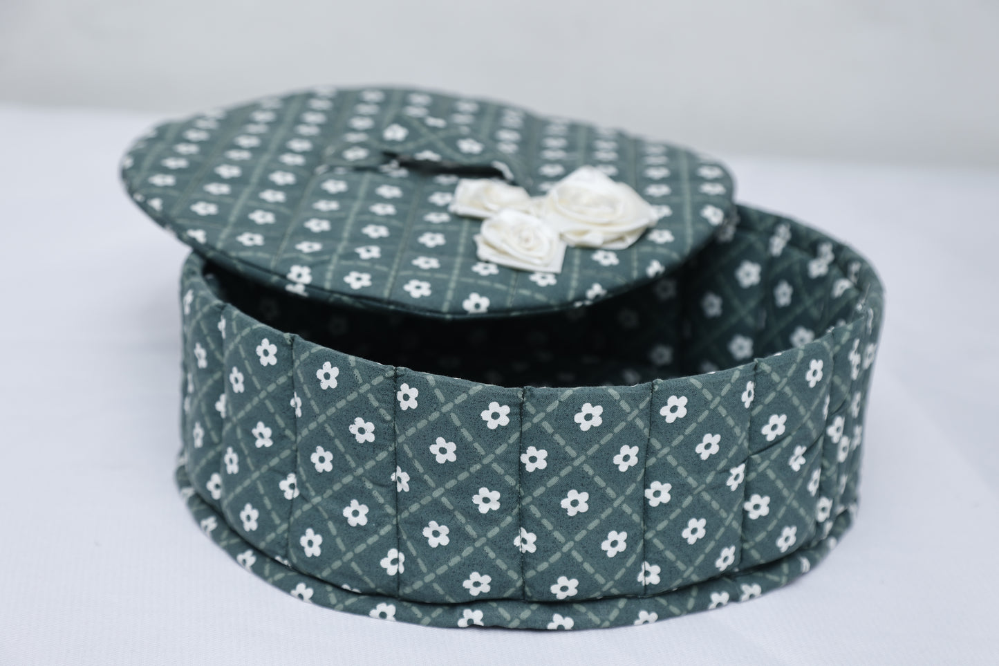 Printed Cotton Roti/Chapati Quilted Bag Traditional Hotpot Bread Container – Bread Box – Roti Box – Roti Container