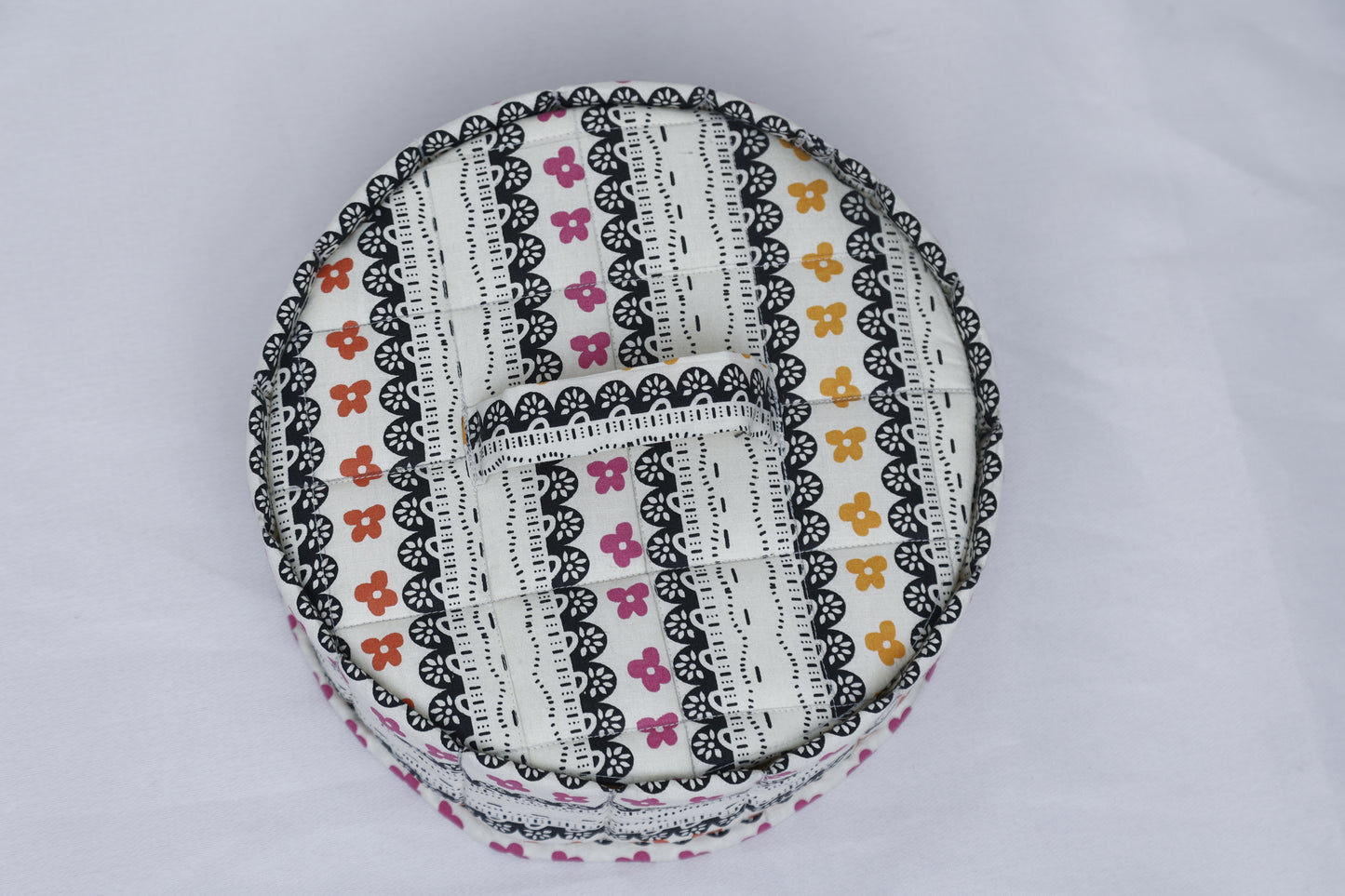 Printed Cotton Roti/Chapati Quilted Bag Traditional Hotpot Bread Container – Bread Box – Roti Box – Roti Container