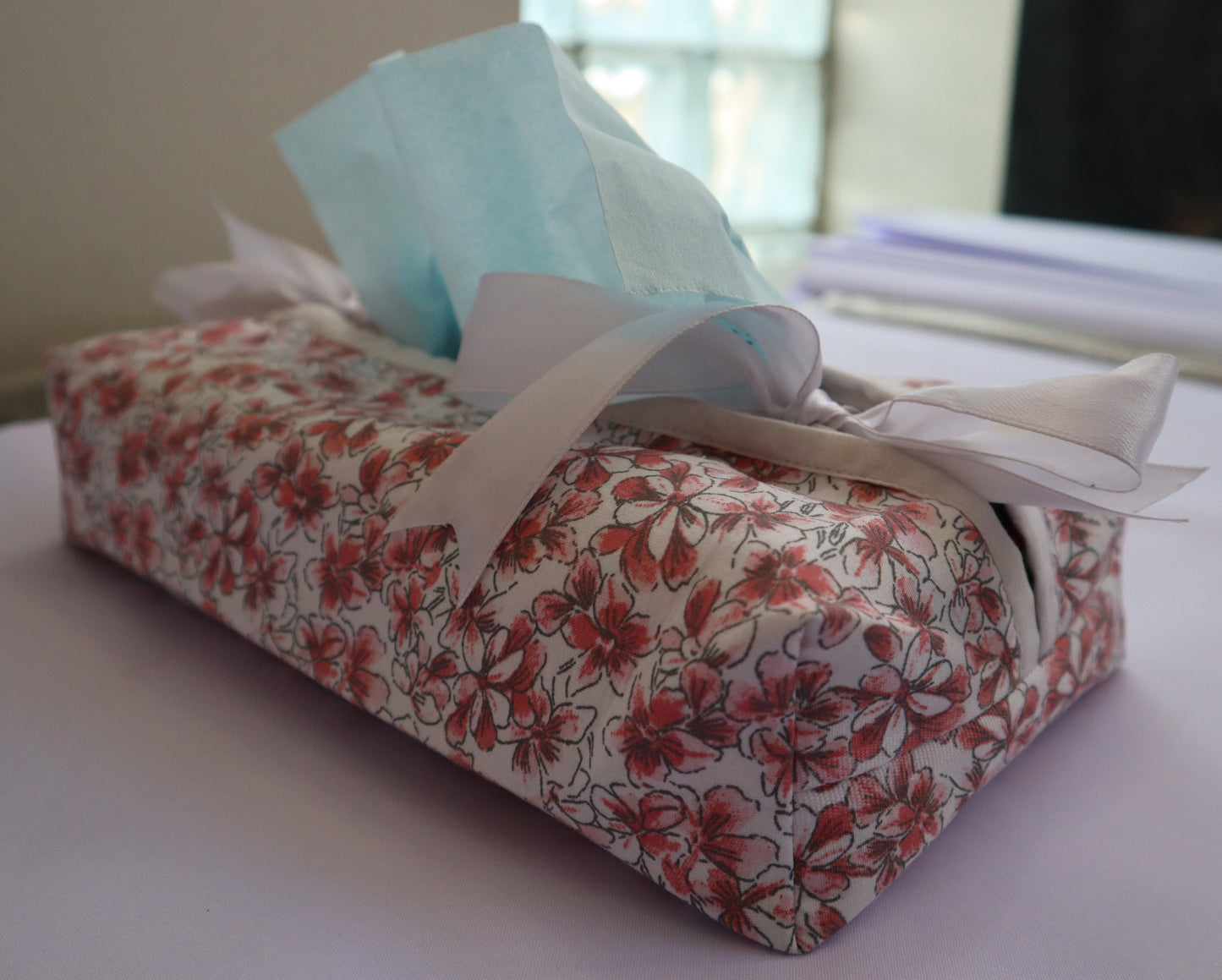 Hand Stitched Cotton Tissue Box - Hunarcrafting original