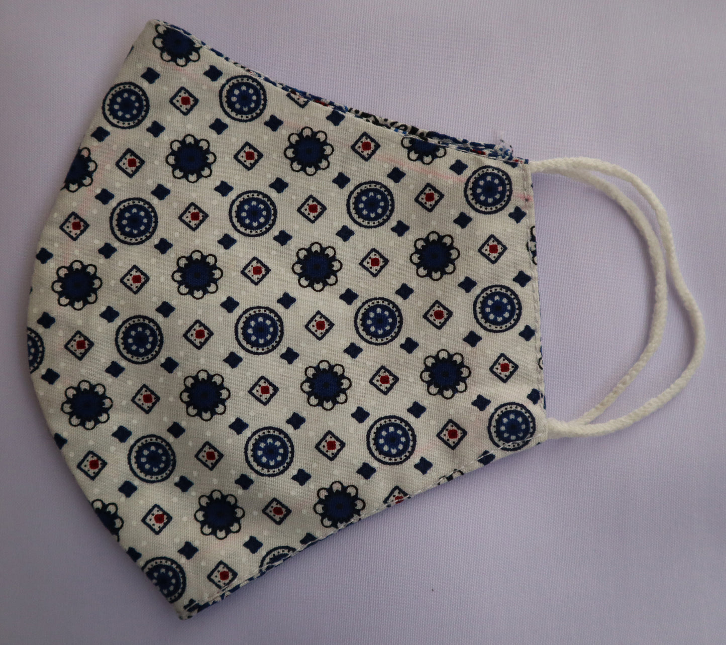 Ajrak Pattern Mask Reusable/Washable/Breathable Double Layer Cotton Fabric - Mask for Girls Boys and Baby- Hunarcrafting Original