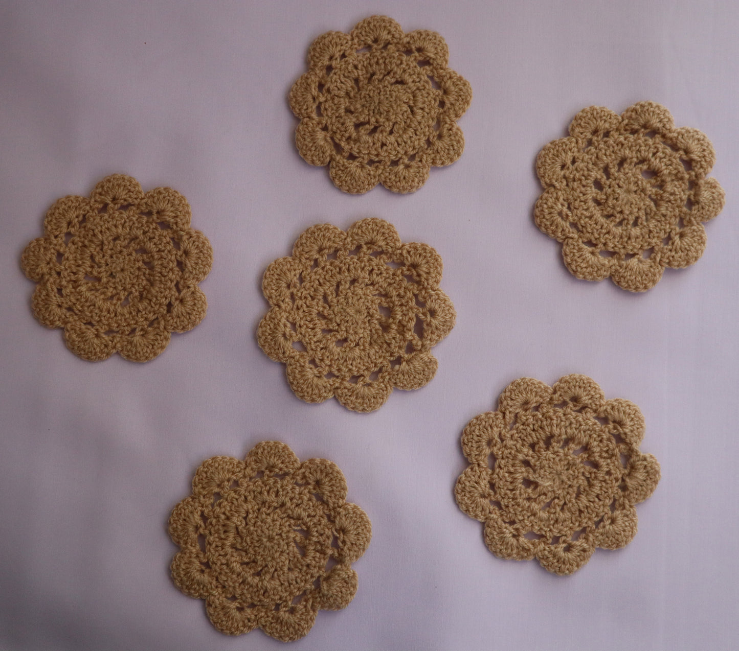 Handmade Coasters Crochet Coasters Table Mats/ Woolen and Tea Coasters Hunarcrafting Coasters