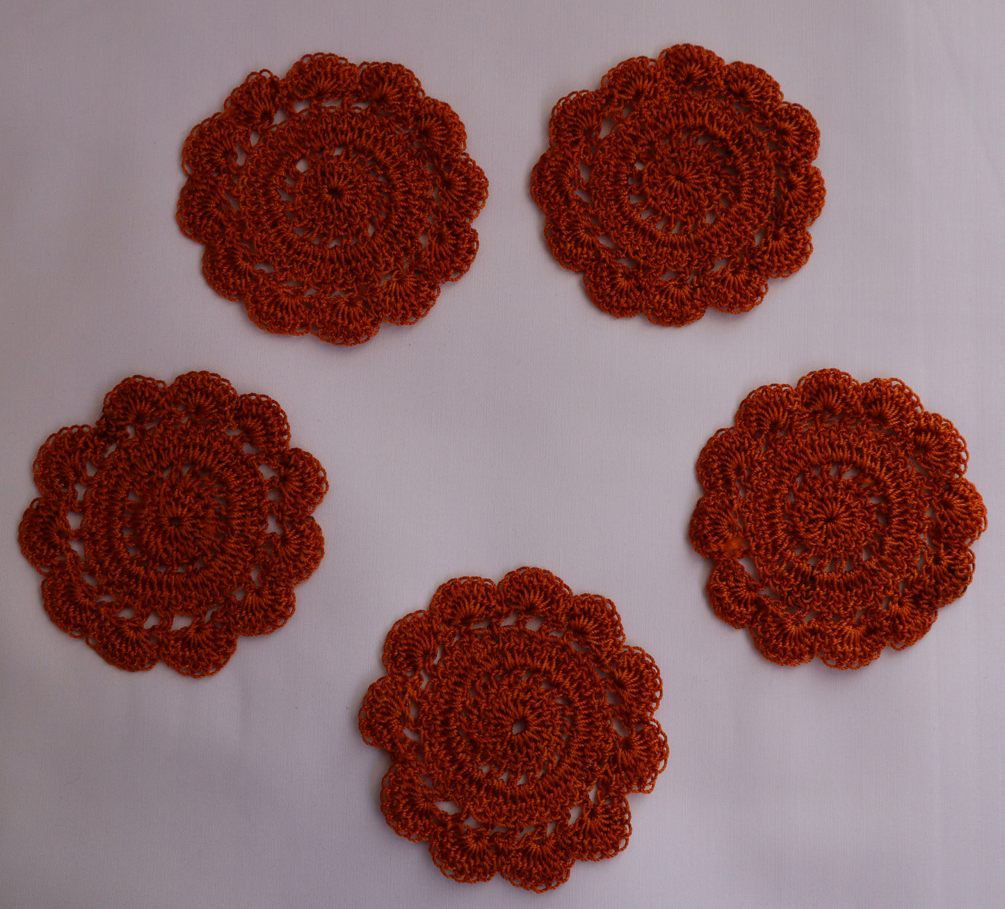 Handmade Coasters Crochet Coasters Table Mats/ Woolen and Tea Coasters Hunarcrafting Coasters