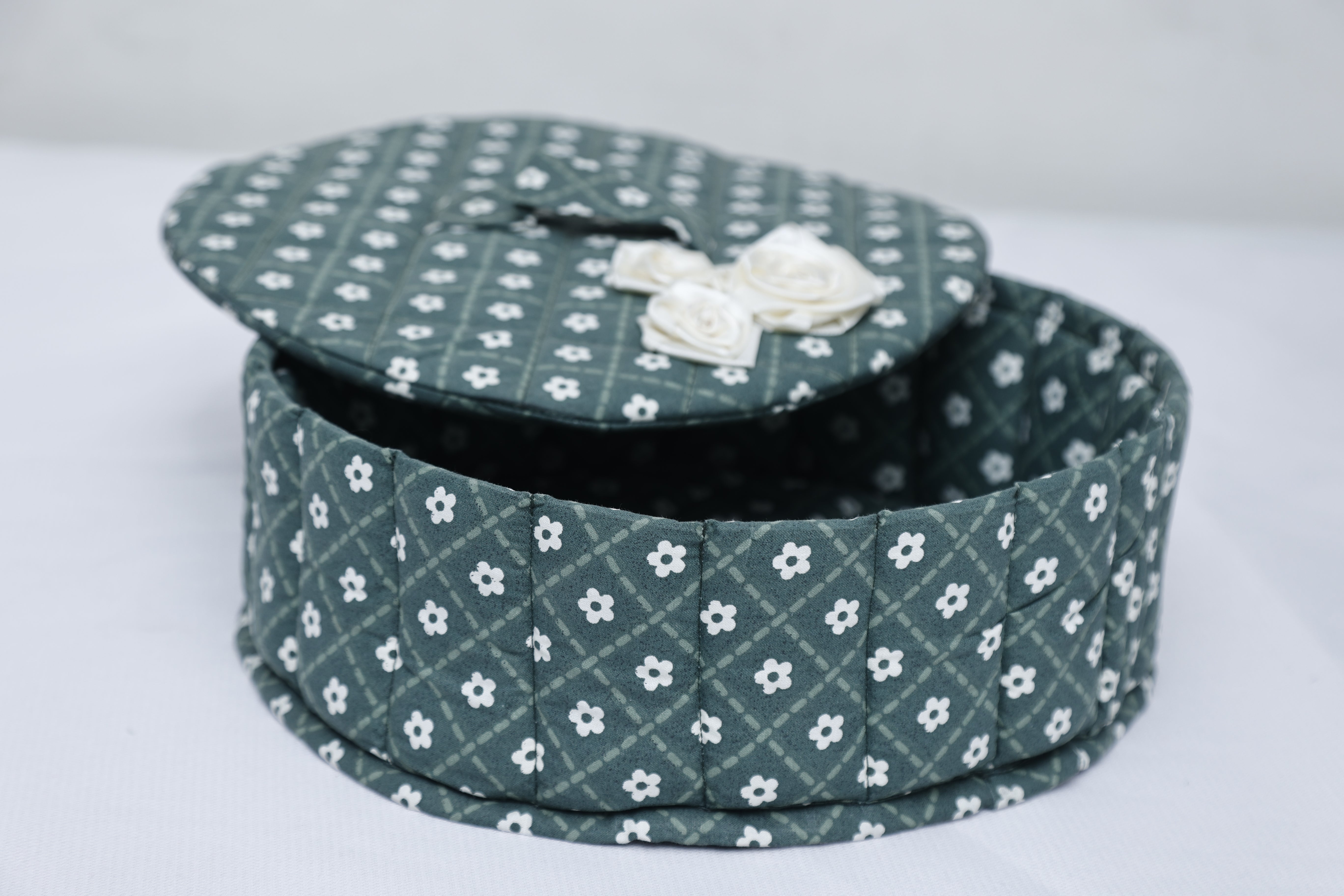 Bolsa Acolchada de Algodón Estampado para Roti/Chapati Recipiente Tradicional para Pan Caliente – Panera – Caja de Roti – Contenedor de Roti
