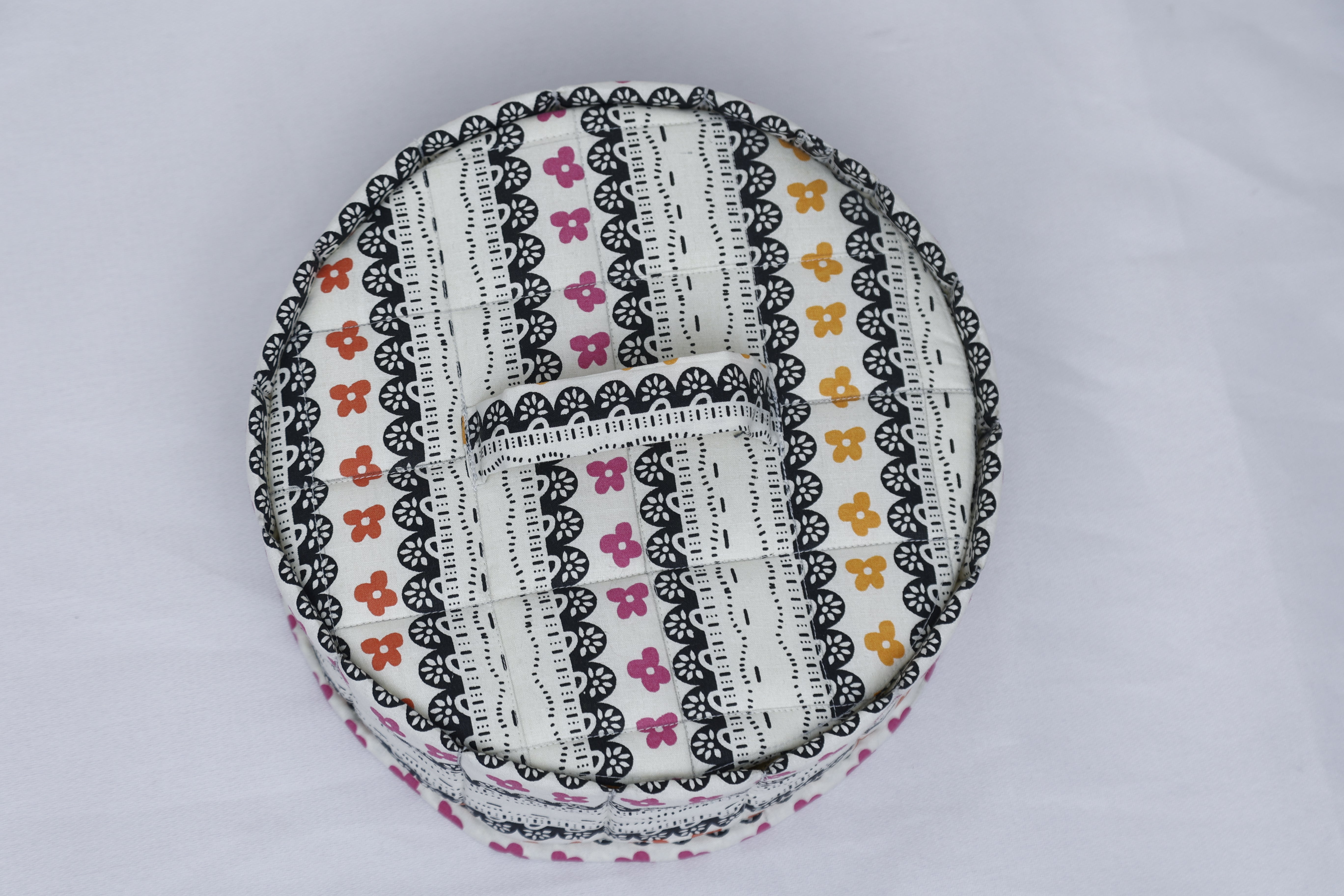 Printed Cotton Roti/Chapati Quilted Bag Traditional Hotpot Bread Container – Bread Box – Roti Box – Roti Container