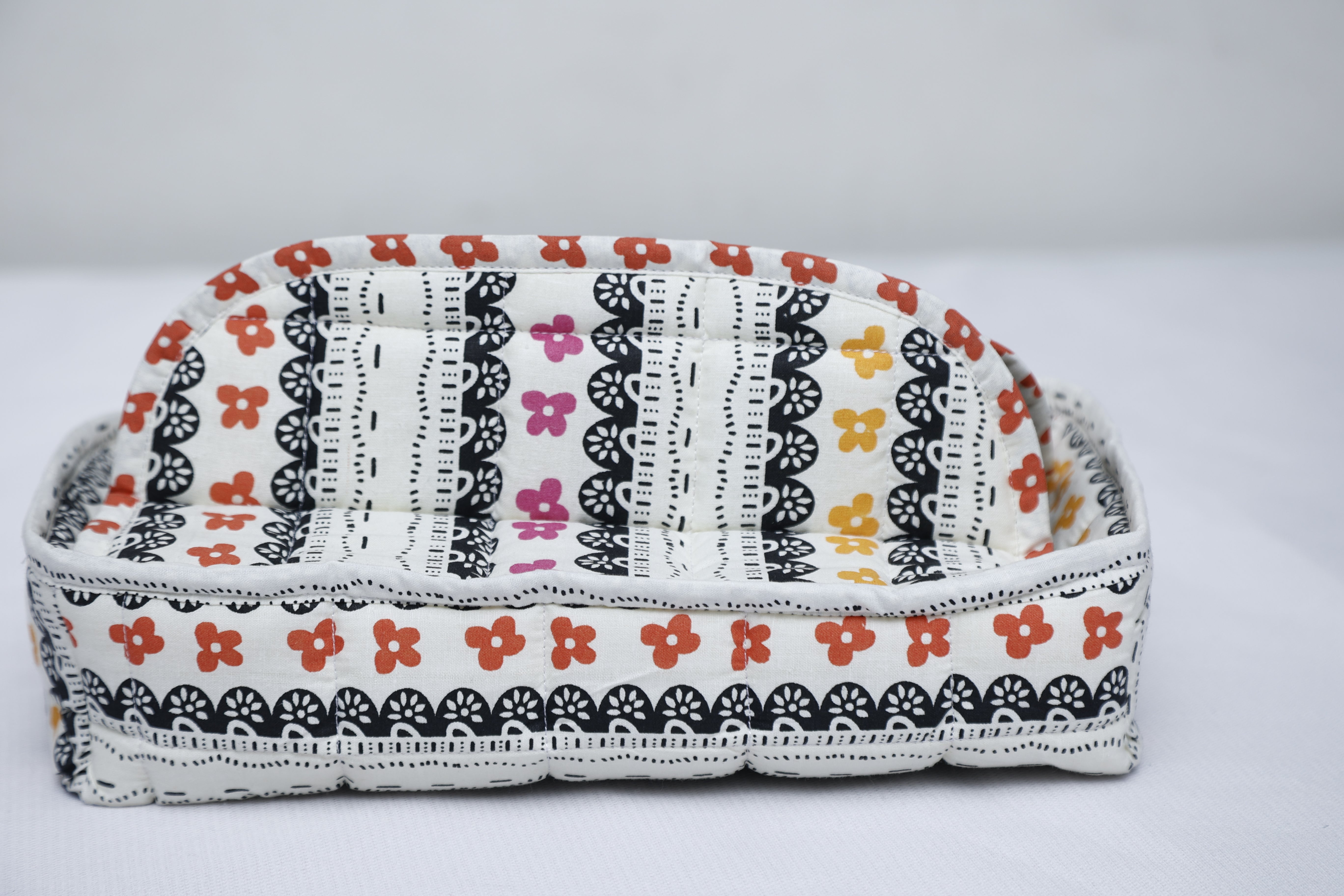 Handmade Cotton Roti/Chapati Traditional Hotpot Square Bread Container – Bread Box – Roti Box – Roti Container