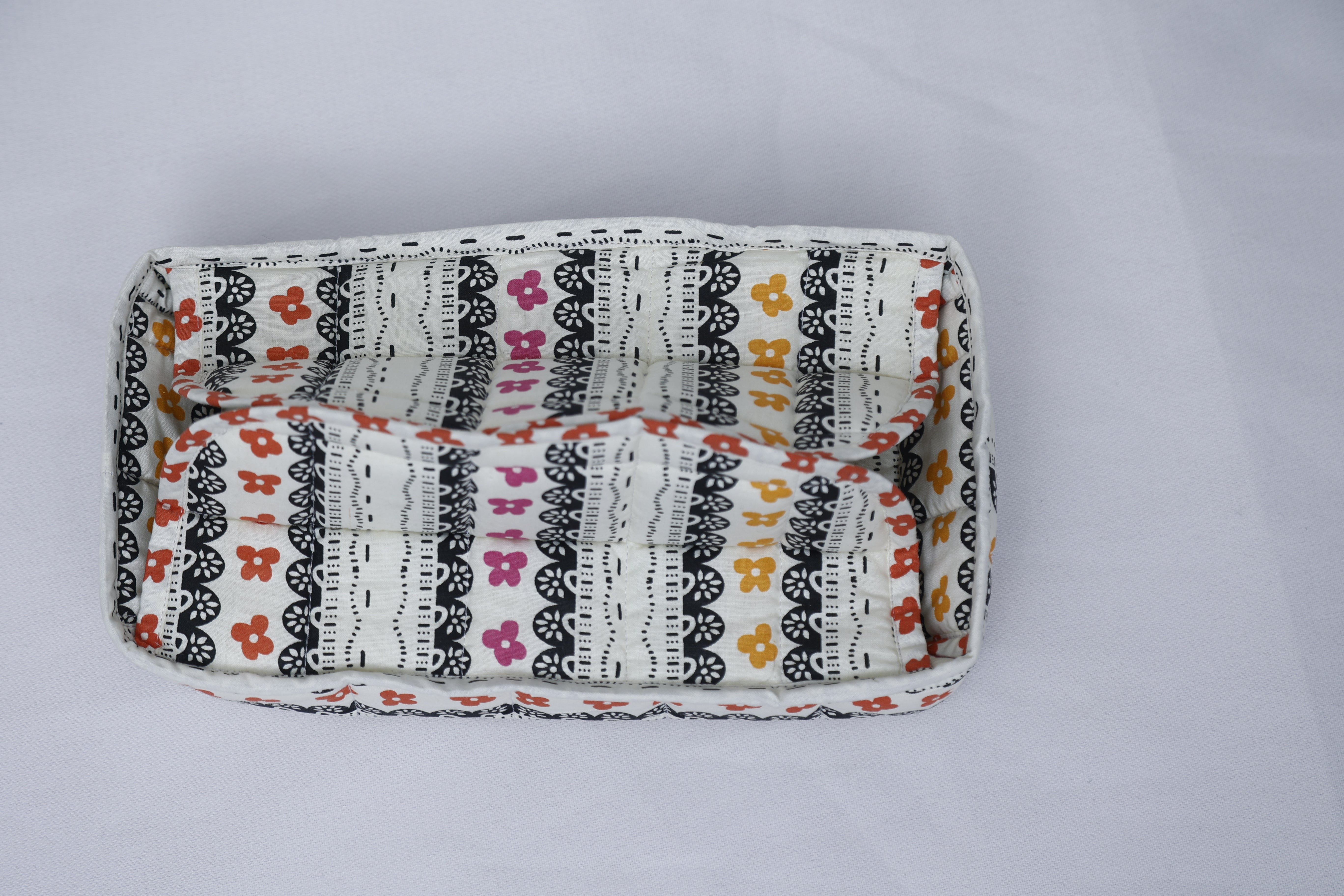 Handmade Cotton Roti/Chapati Traditional Hotpot Square Bread Container – Bread Box – Roti Box – Roti Container