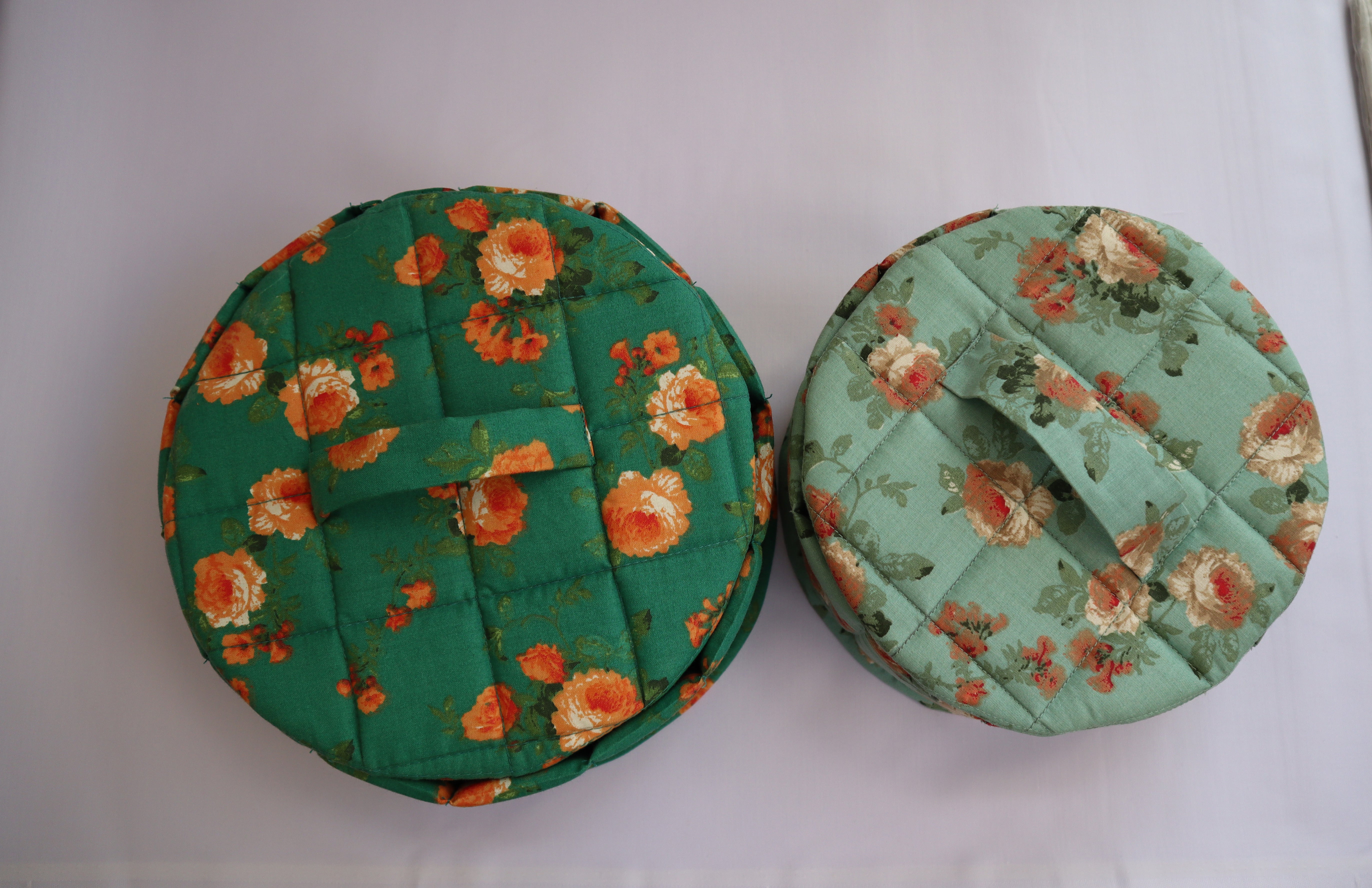 Handmade Cotton Roti/Chapati Quilted Bag Traditional Hotpot Bread Container – Bread Box – Roti Box – Roti Container