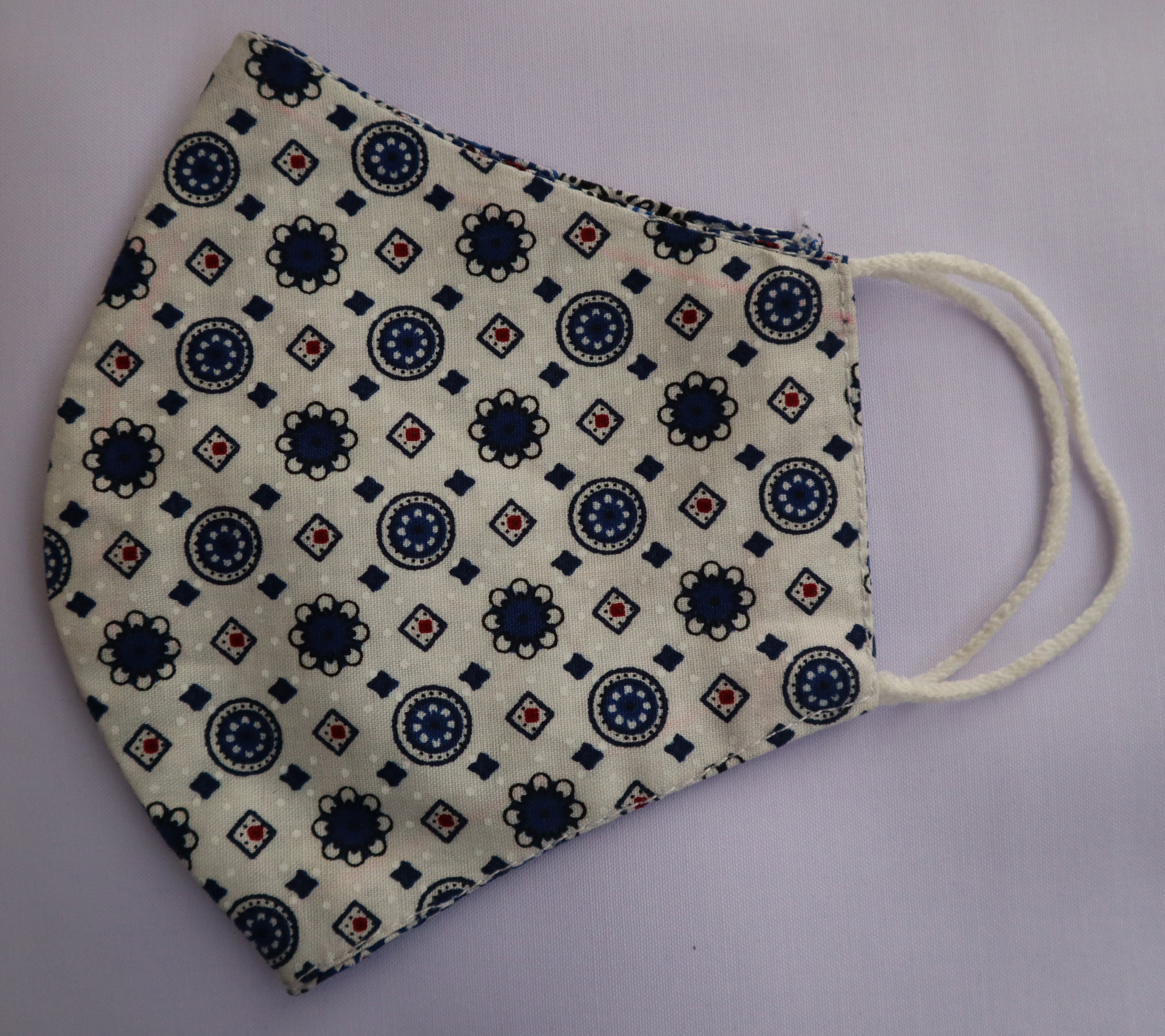 Ajrak Pattern Mask Reusable/Washable/Breathable Double Layer Cotton Fabric - Mask for Girls Boys and Baby- Hunarcrafting Original